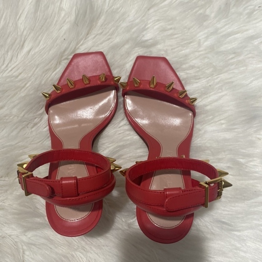 Alexander McQueen Punk stud Leather ankle strap sandals size 36.5EU - Picture 12 of 12